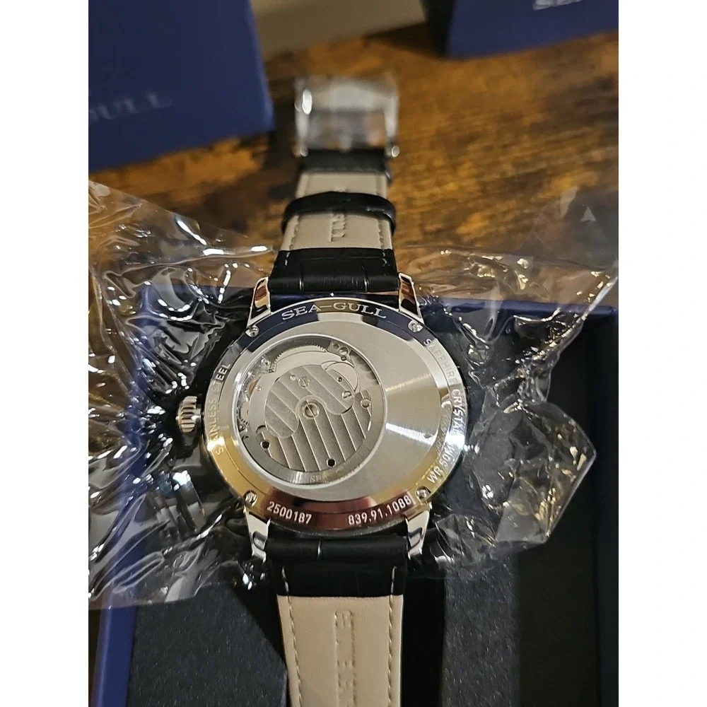 2025 Seagull ST17 Movement Automatic Mechanical Watch Transparent Case Back‎